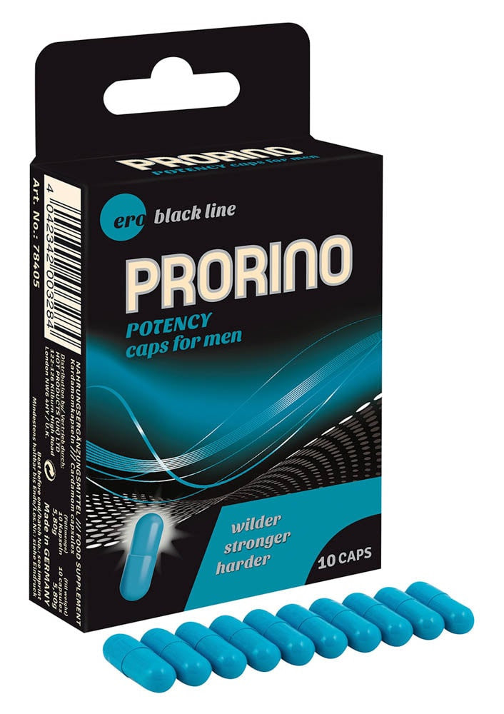Prorino Black Line - Capsule pentru Potenta, 10 caps.
