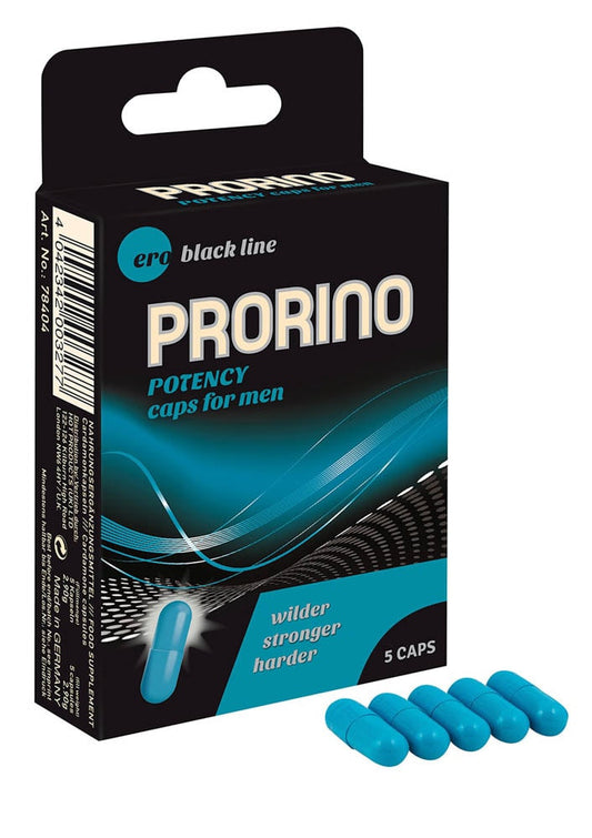 Prorino Black Line - Capsule pentru Potenta, 5 buc.