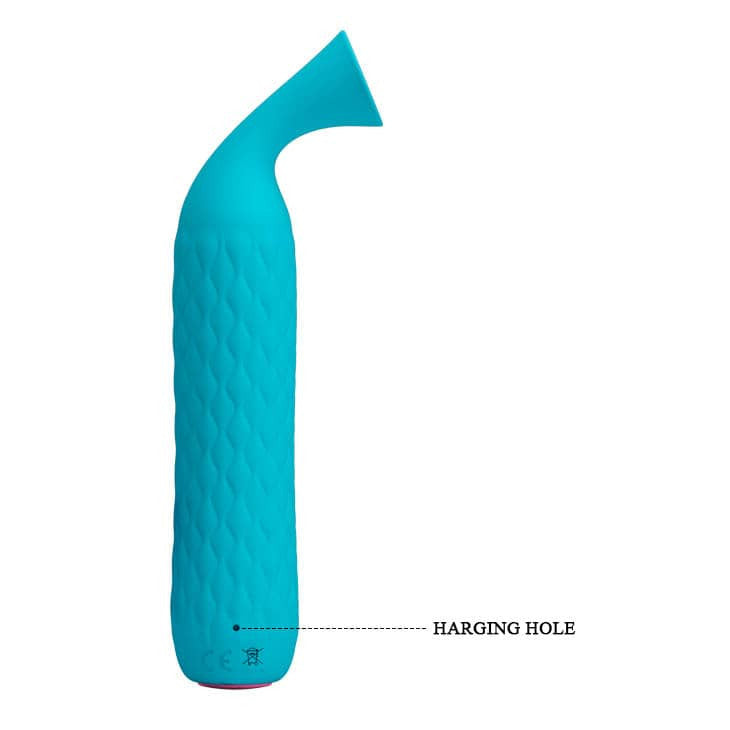 Quentin - Stimulator clitoris, turcoaz, 14.6 cm - detaliu 3