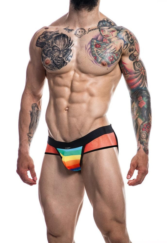 Rainbow - Chiloți sexy bărbați, multicolor, L - detaliu 3