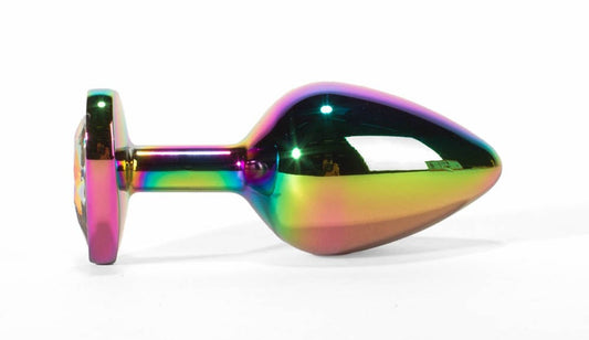Rainbowheart - Dop anal, multicolor, 8.2 cm - detaliu 1