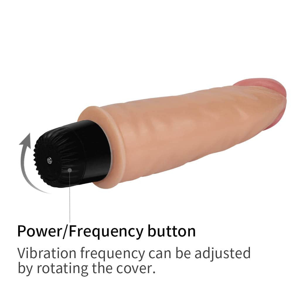 Real Feel 12 - Vibrator realist, flesh, 16.5 cm - detaliu 2