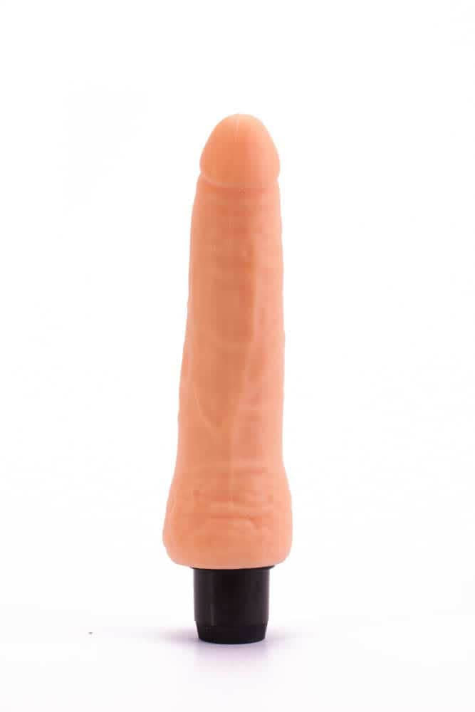 Real Feel Cyberskin 3 - Vibrator realistic, 20 cm - detaliu 1