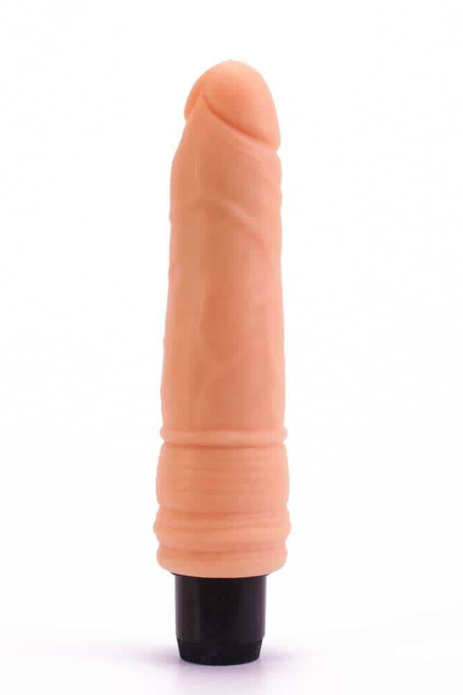Real Feel Cyberskin - Vibrator realistic, 20 cm - detaliu 1