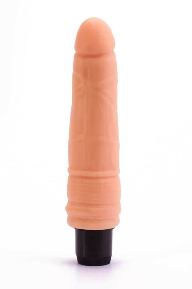 Real Feel Cyberskin - Vibrator realistic, 20 cm - detaliu 2