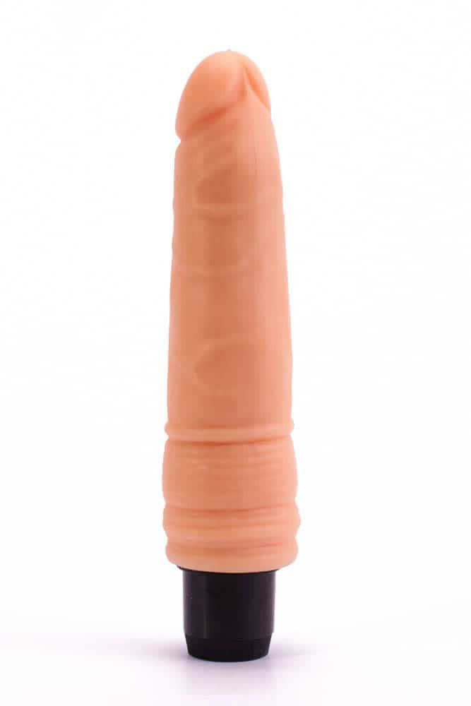 Real Feel Cyberskin - Vibrator realistic, 20 cm - detaliu 4
