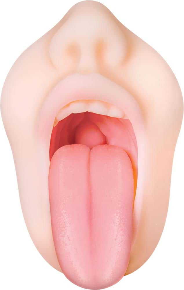 Real Mouth Stroker - Masturbator Realistic cu Forma de Gura, 16,5 cm - detaliu 3