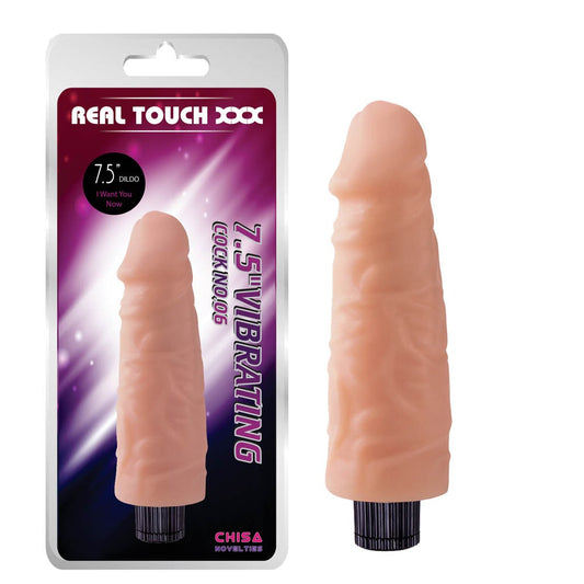 Real Touch - Dildo vibrator, flesh, 19 cm - detaliu 1