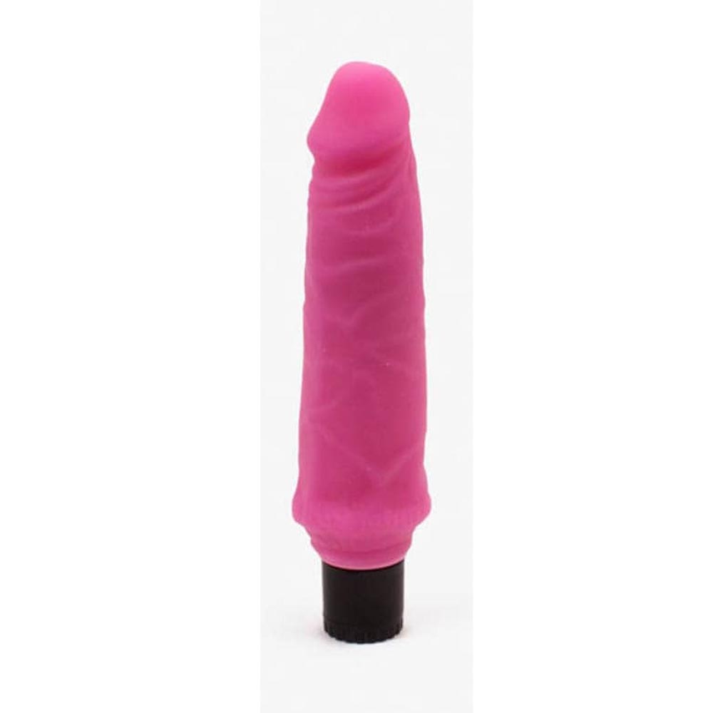 Realistic Cock 2 - Vibrator realist, roz, 20 cm