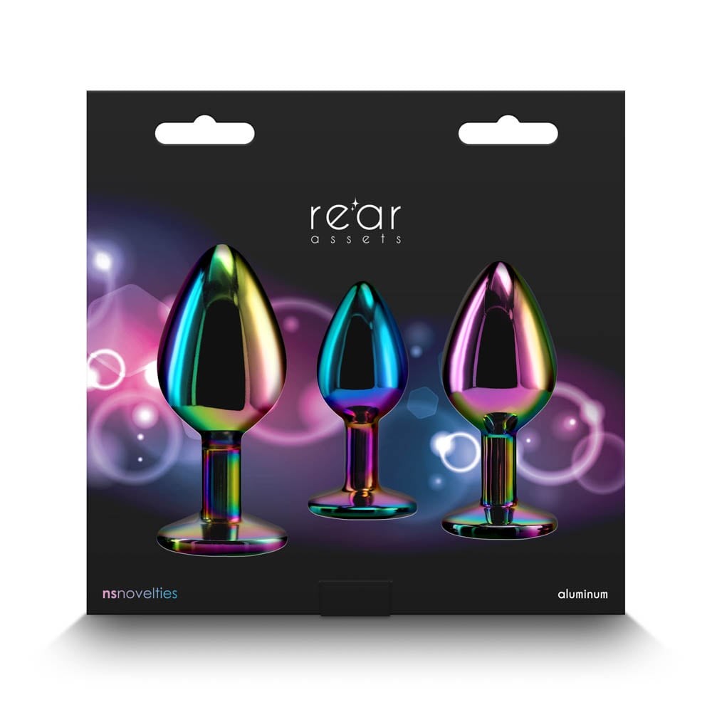 Rear Assets - Set dopuri anale, 3 buc., multicolor - detaliu 2