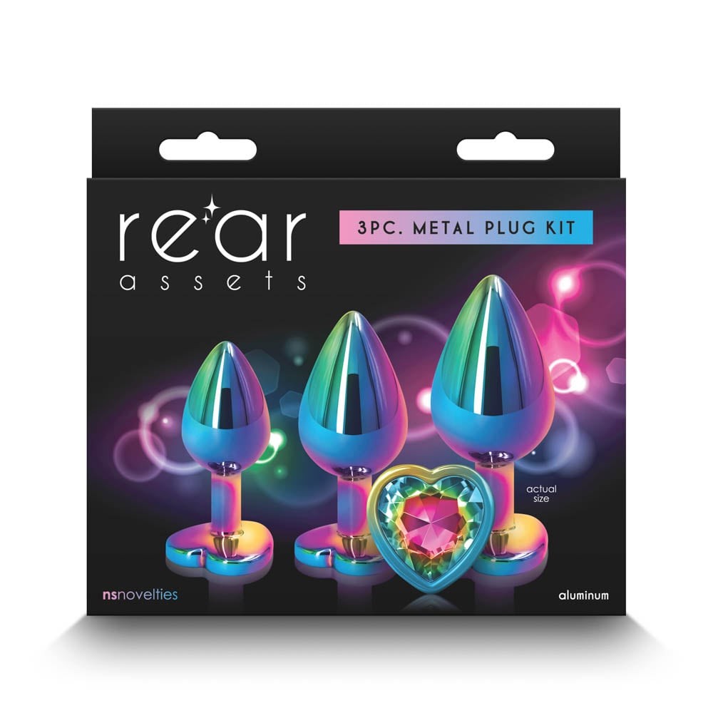 Rear Assets - Set dopuri anale, 3 buc., multicolor - detaliu 3