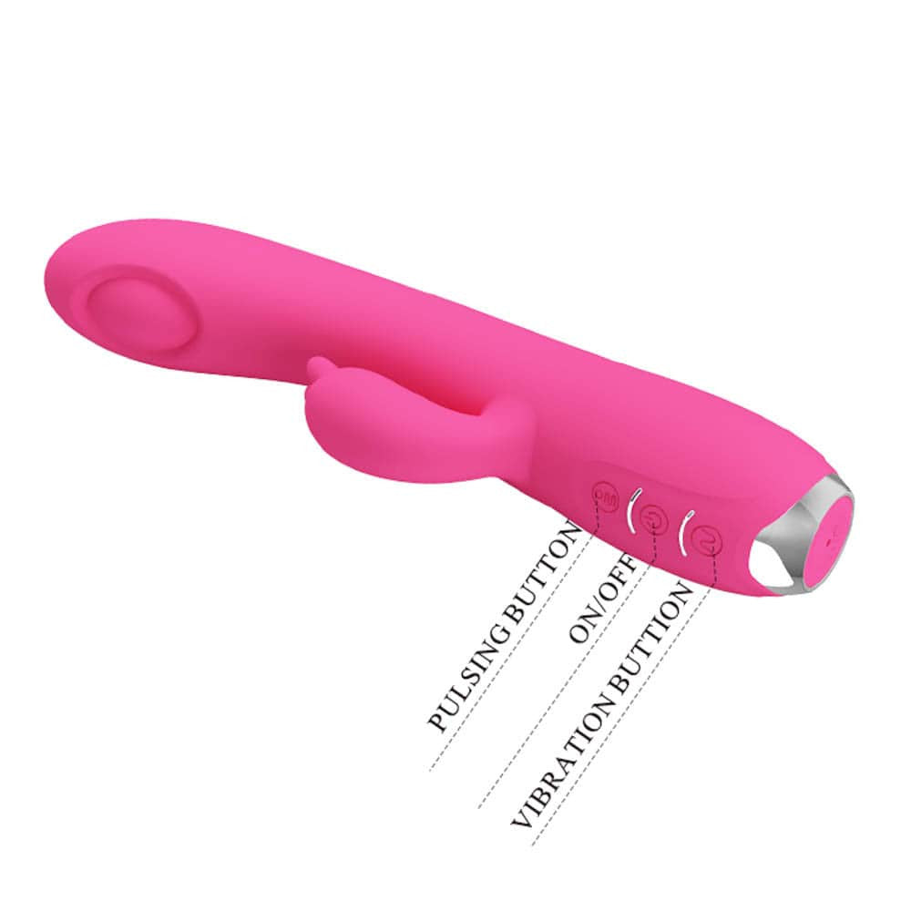 Regina - Vibrator iepuraș, roz, 19.8 cm - detaliu 2