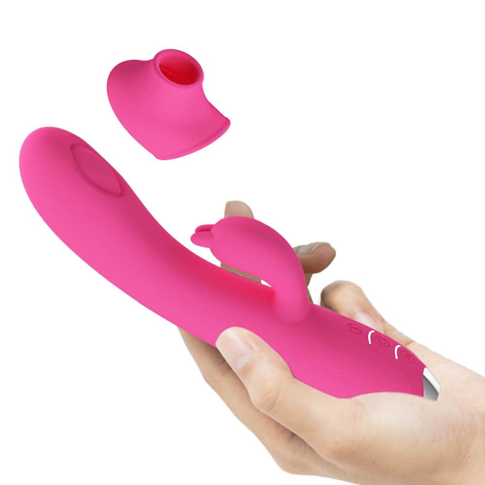 Regina - Vibrator iepuraș, roz, 19.8 cm - detaliu 8