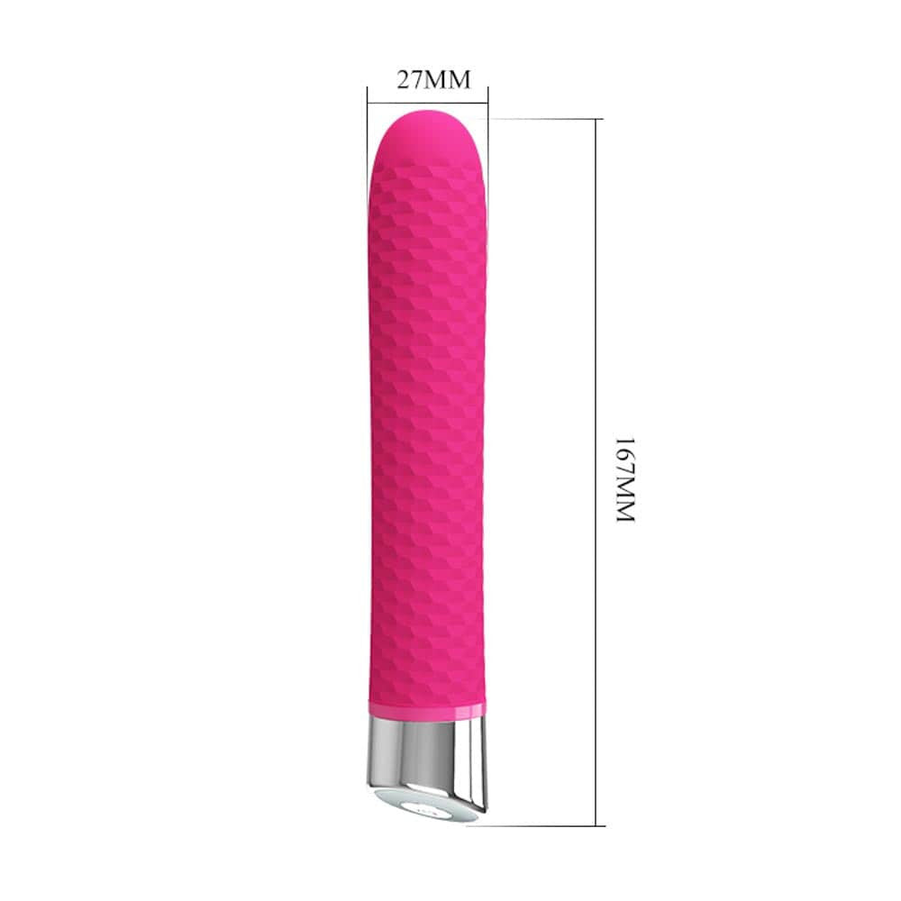 Reginald - Vibrator clasic, roz, 16.7 cm - detaliu 5