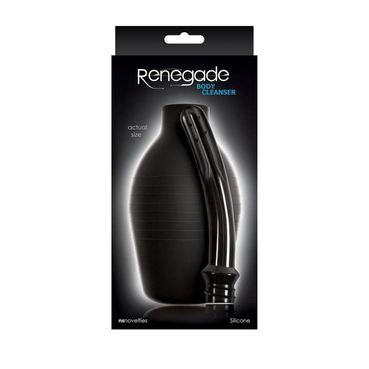 Renegade Body Cleanser Black - Irigator Anal, 25 cm - detaliu 1