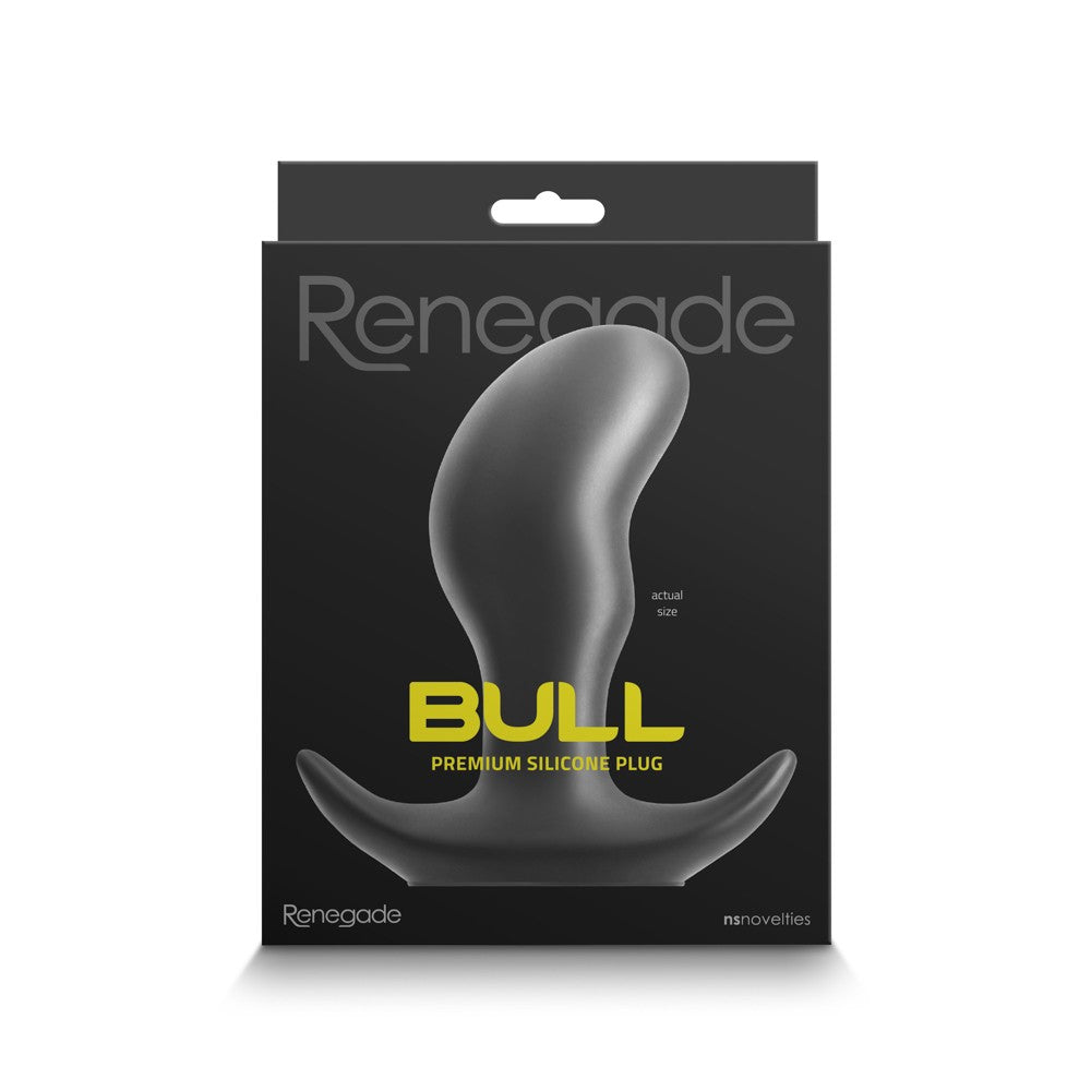 Renegade Bull - Dop anal, negru, 12.6 cm - detaliu 2