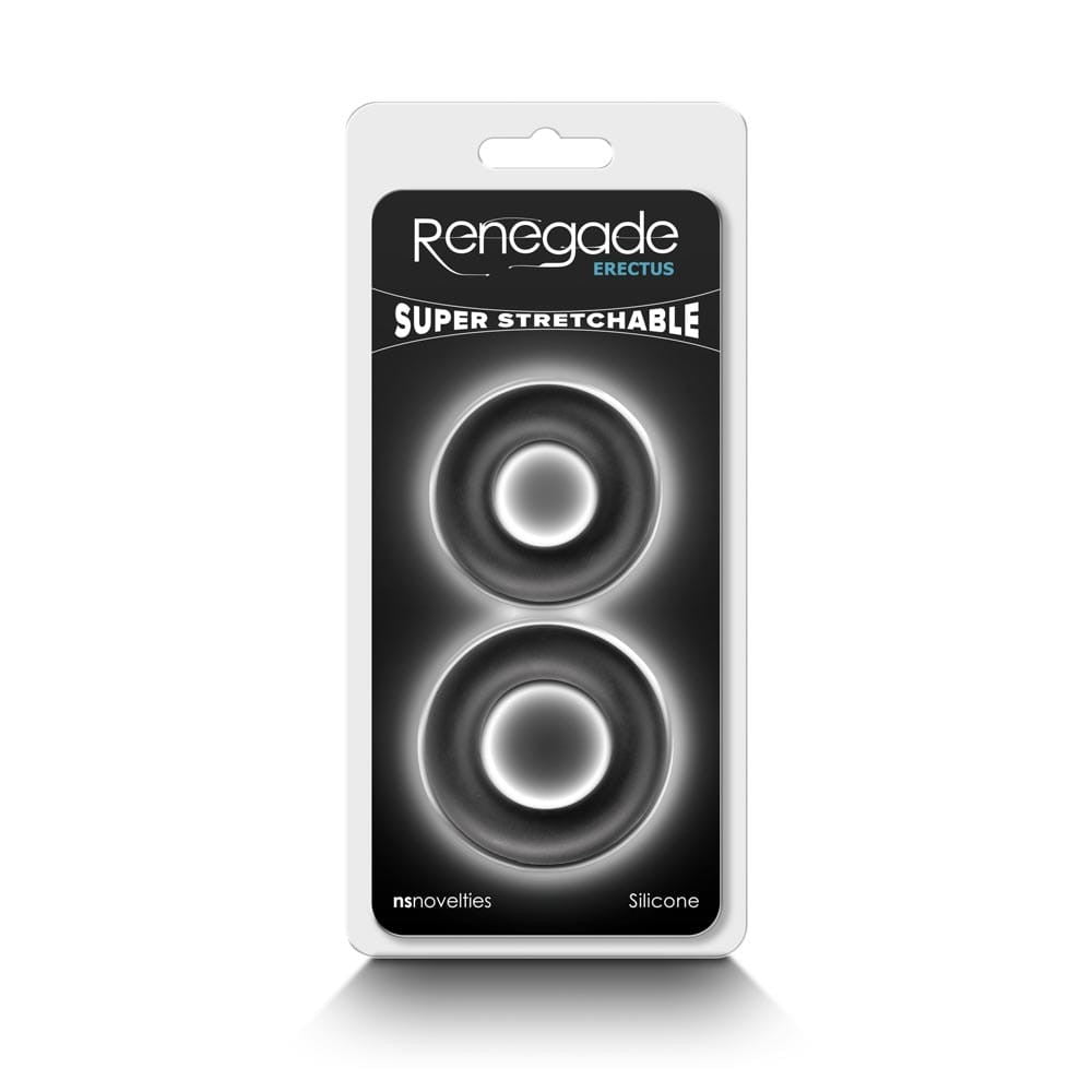 Renegade Erectus - Inel pentru penis, negru - detaliu 2
