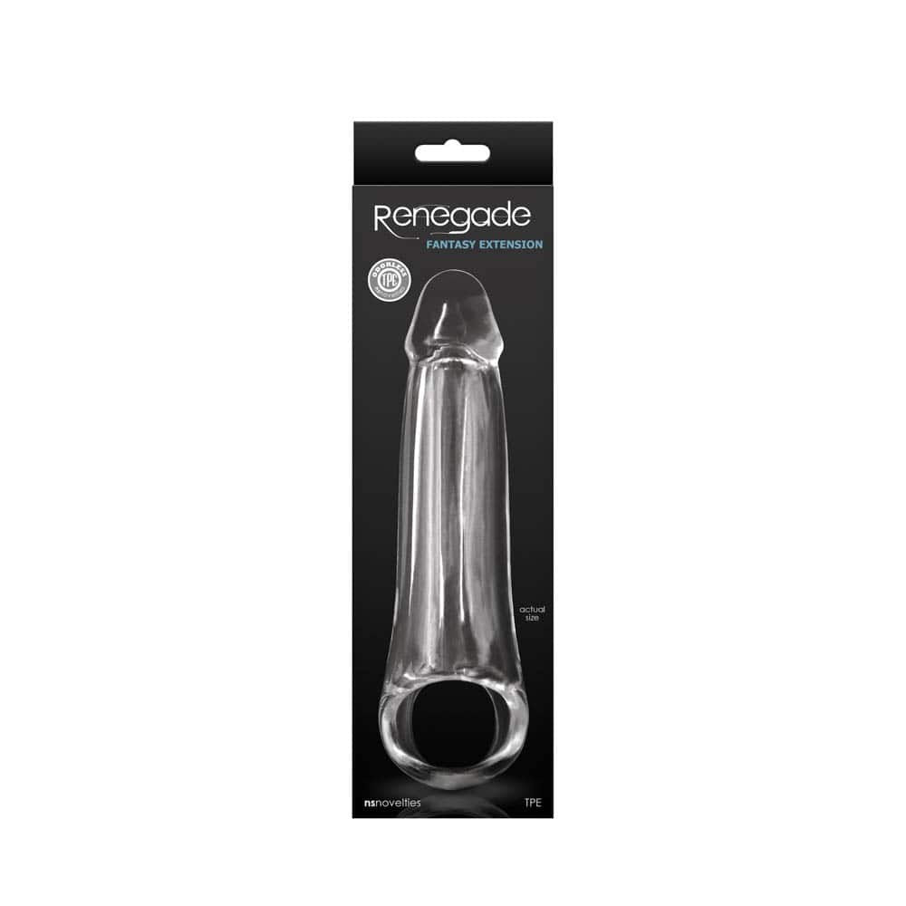 Renegade Extensia Fanteziei - Manson Prelungitor Transparent, 21 cm