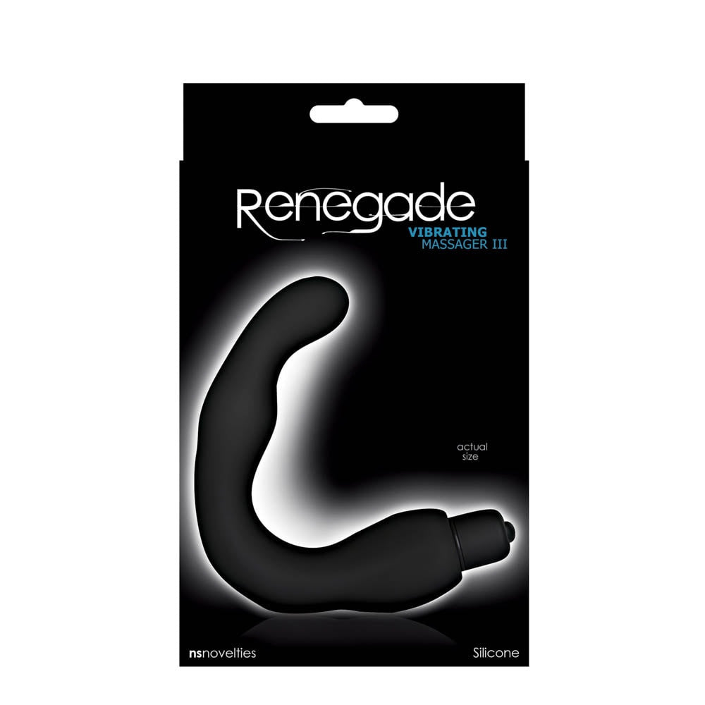 Renegade Vibrating Massager III - Stimulator Prostata din Silicon cu Vibratii, 11 cm - detaliu 1