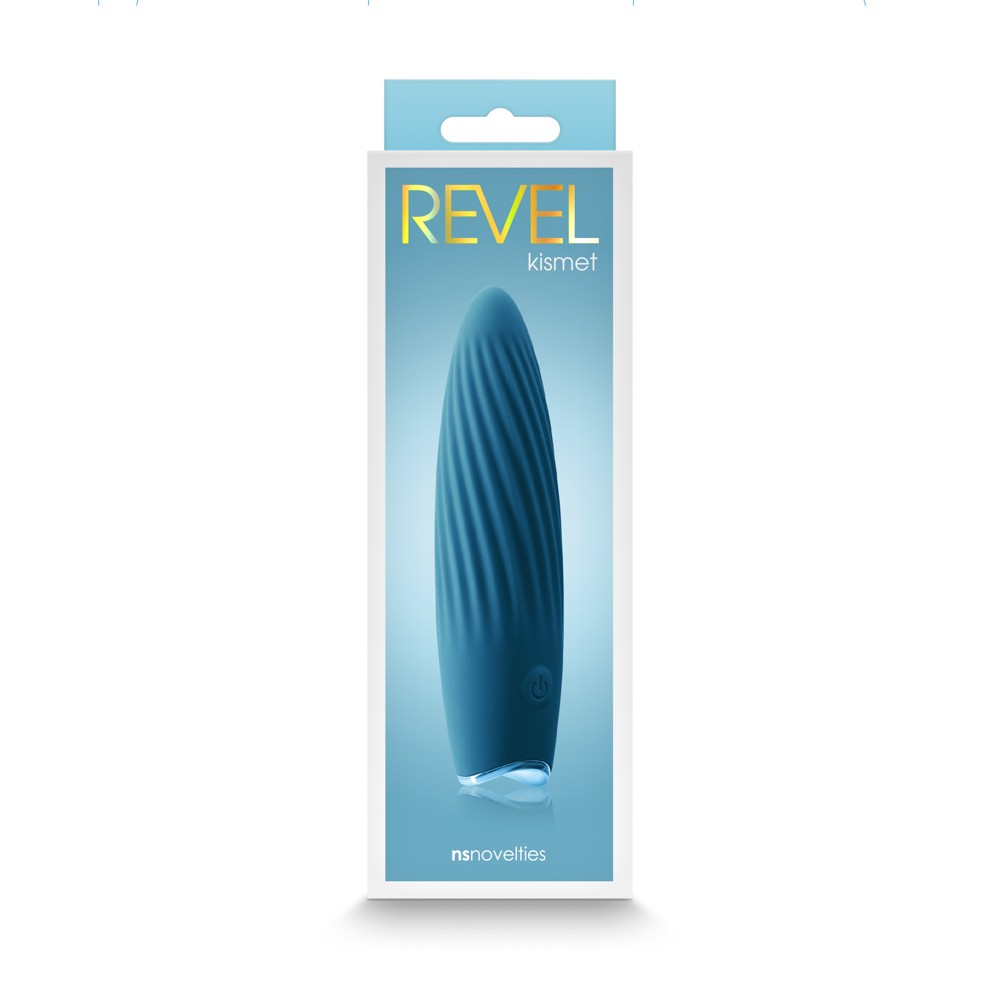 Revel - Mini-vibrator, albastru, 8.4 cm - detaliu 3
