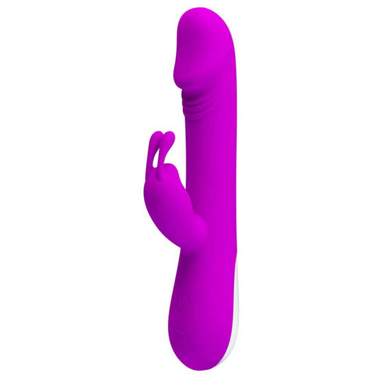 Robert - Vibrator iepuraș, mov, 21 cm - detaliu 4