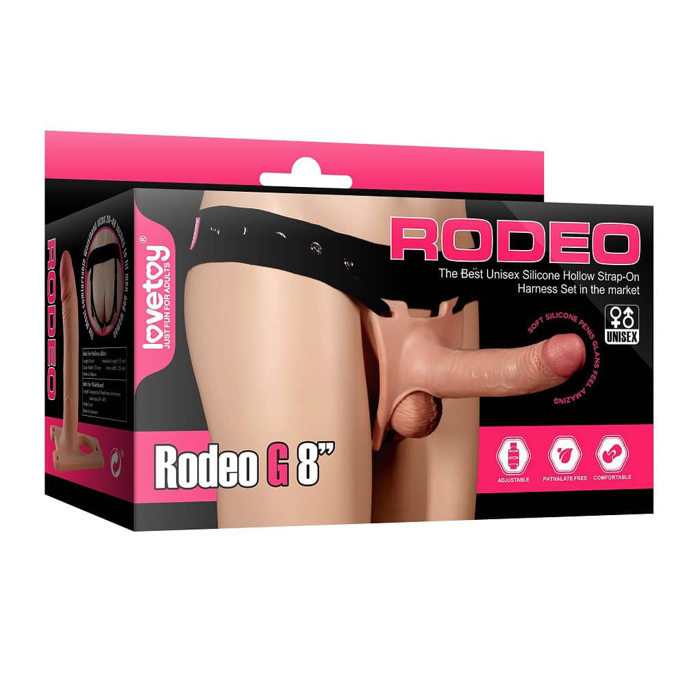 Rodeo G - Strap On din silicon, 19 cm - detaliu 2