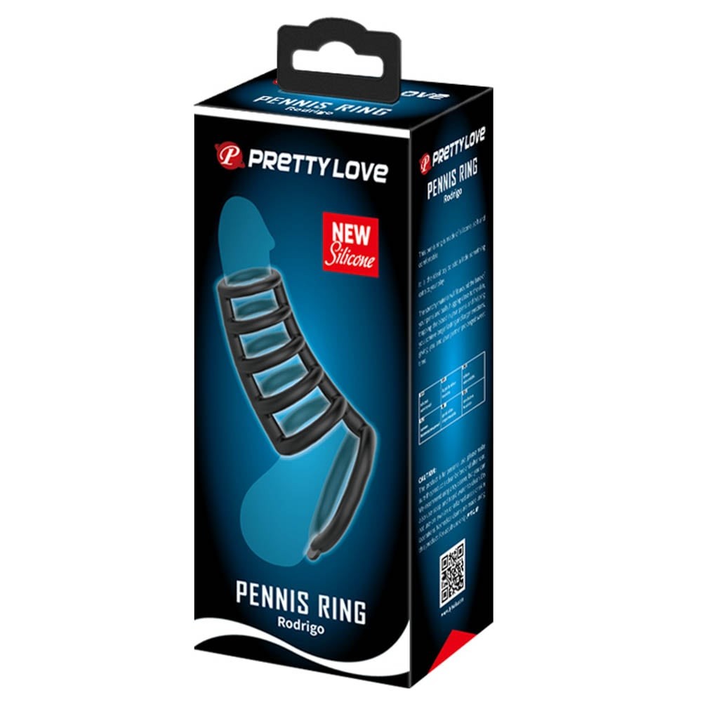 Rodrigo - Manșon elastic pentru penis, negru, 10 cm - detaliu 8