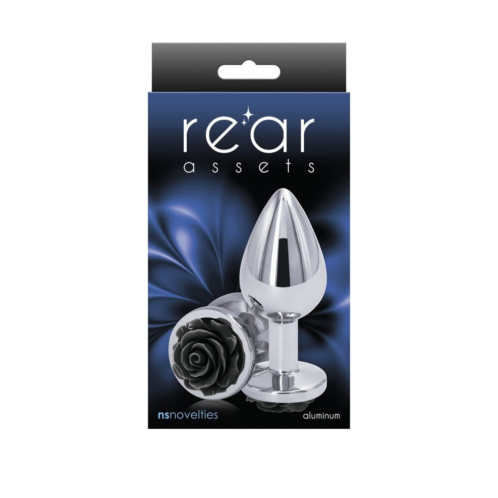 Rose - Dop anal 7.6 cm, negru - detaliu 1