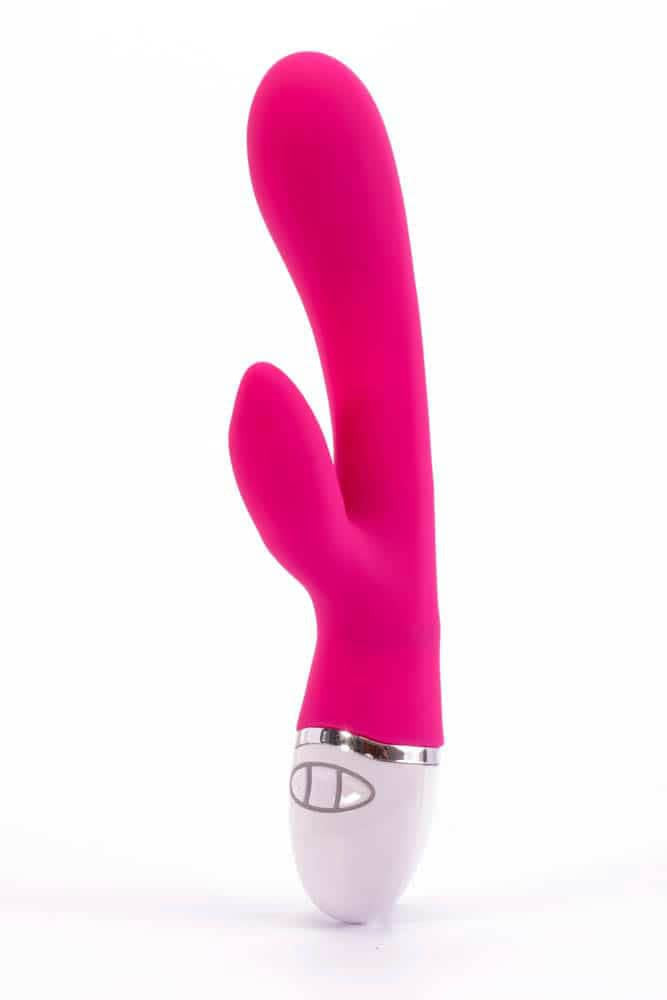 Rose - Vibrator iepuraș, roșu, 21.5 cm - detaliu 2