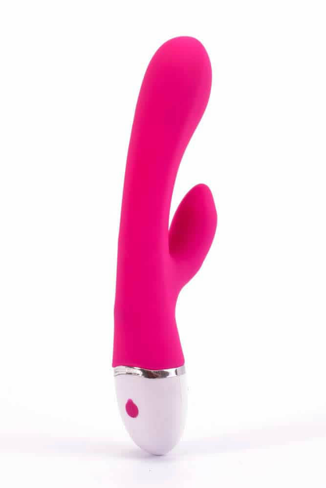 Rose - Vibrator iepuraș, roșu, 21.5 cm - detaliu 6