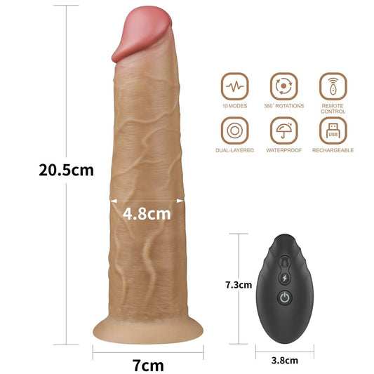 Rotator - Vibrator Realistic, 20.3 cm