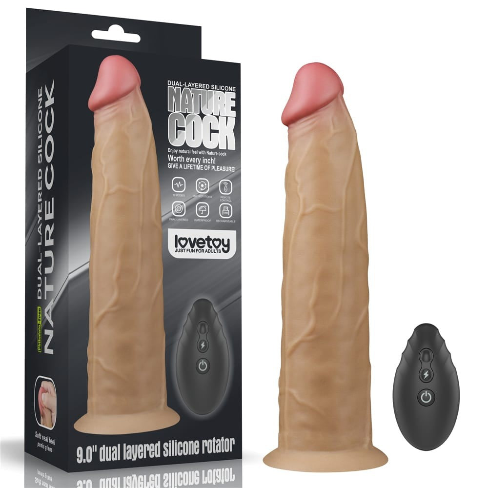 Rotator - Vibrator Realistic, 22.8 cm - detaliu 7