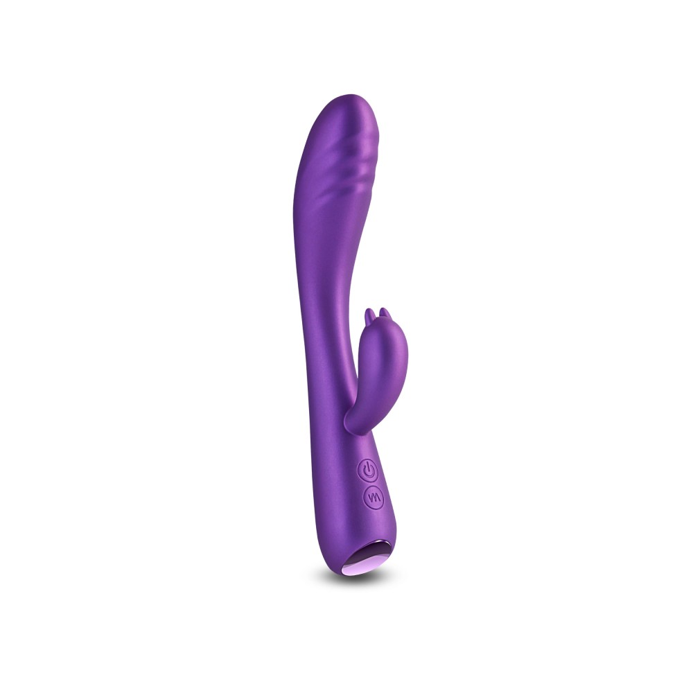 Royals Duchess Metallic Purple - Vibrator Rabbit cu G Spot, 21.2x3.6 cm - detaliu 2