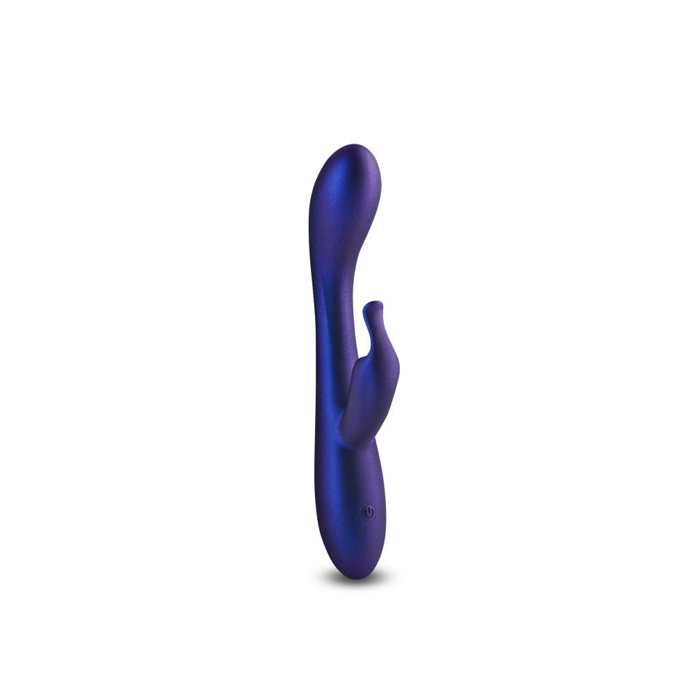 Royals Empress Metallic Blue - Vibrator Punct G cu Stimulare Clitoris, 19x3.2 cm - detaliu 2
