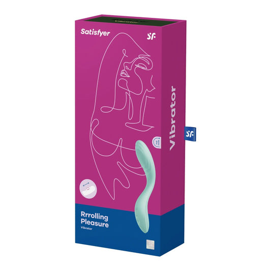 Rrrolling Pleasure mint - Vibrator cu Bile Miscatoare, 22x4 cm