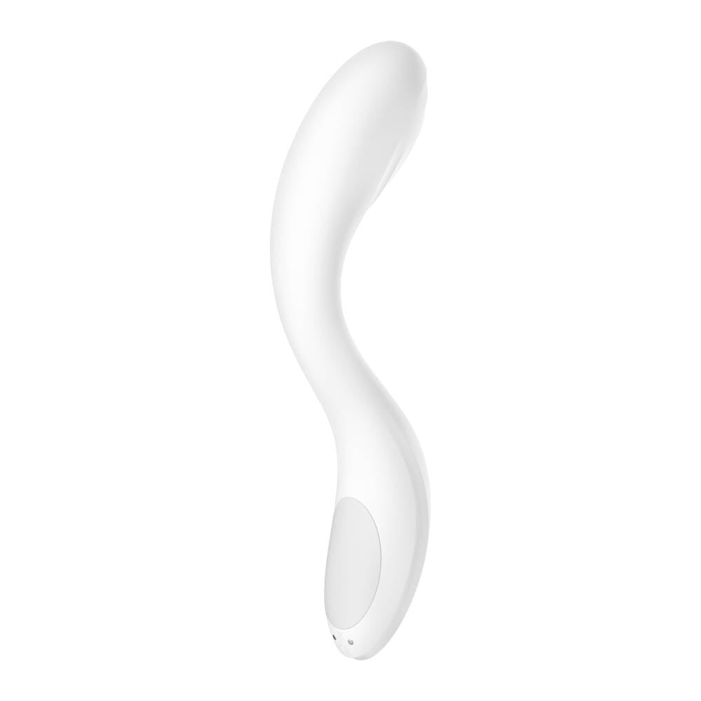 Rrrolling Pleasure White - Vibrator Punct g cu Bila Stimulatoare, 22x4 cm - detaliu 2