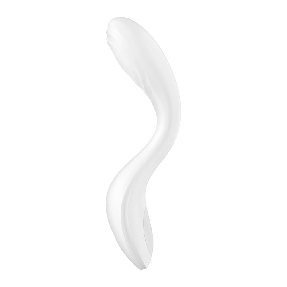 Rrrolling Pleasure White - Vibrator Punct g cu Bila Stimulatoare, 22x4 cm - detaliu 4