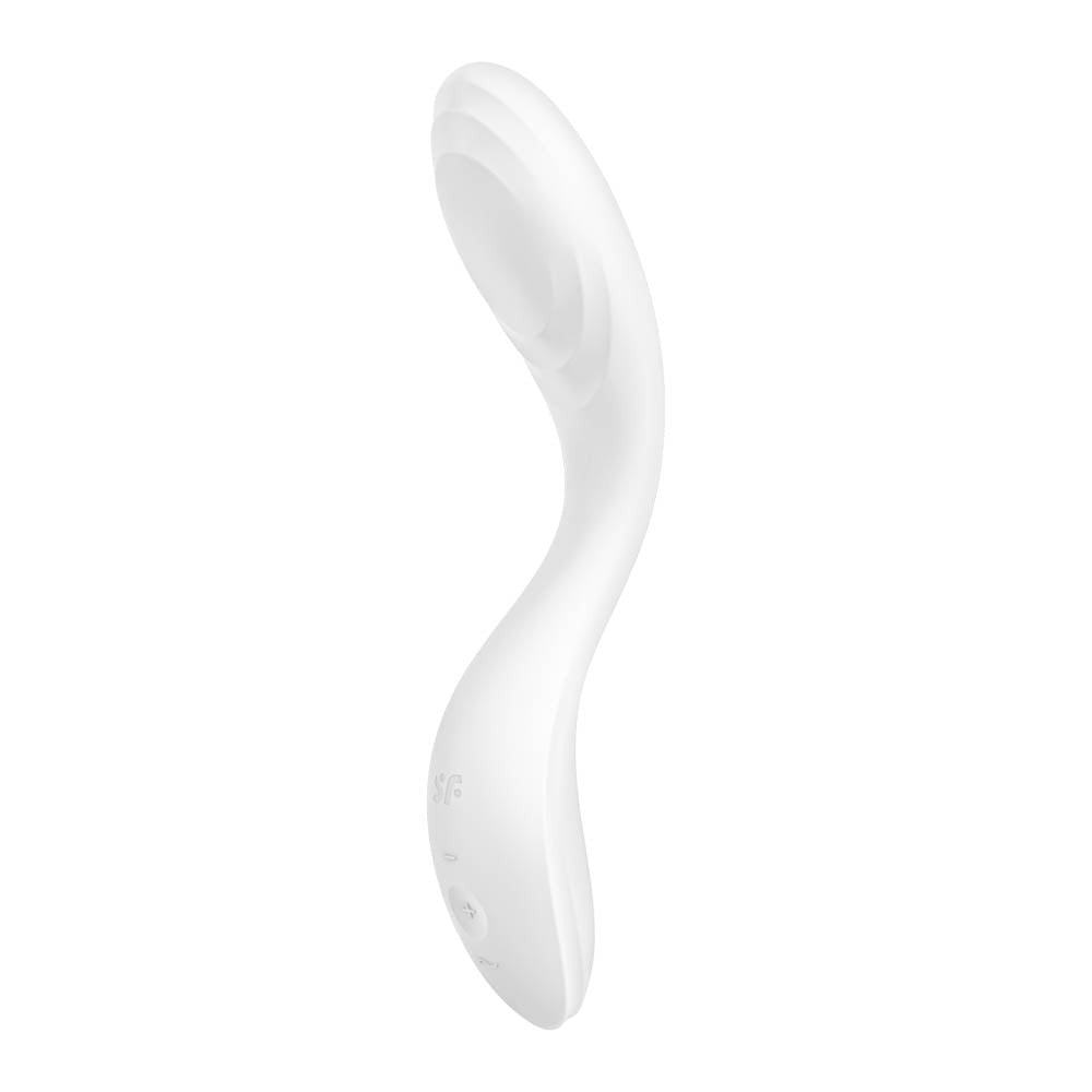 Rrrolling Pleasure White - Vibrator Punct g cu Bila Stimulatoare, 22x4 cm - detaliu 5