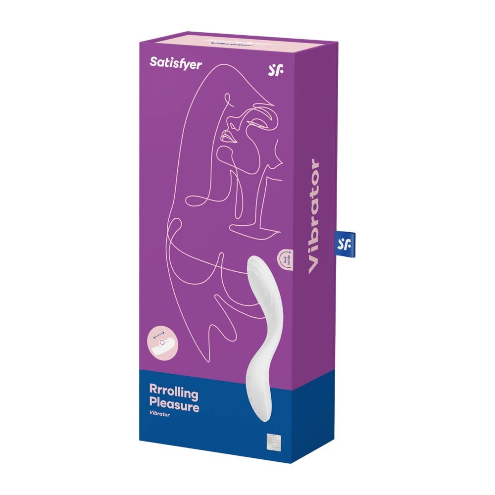 Rrrolling Pleasure White - Vibrator Punct g cu Bila Stimulatoare, 22x4 cm - detaliu 6