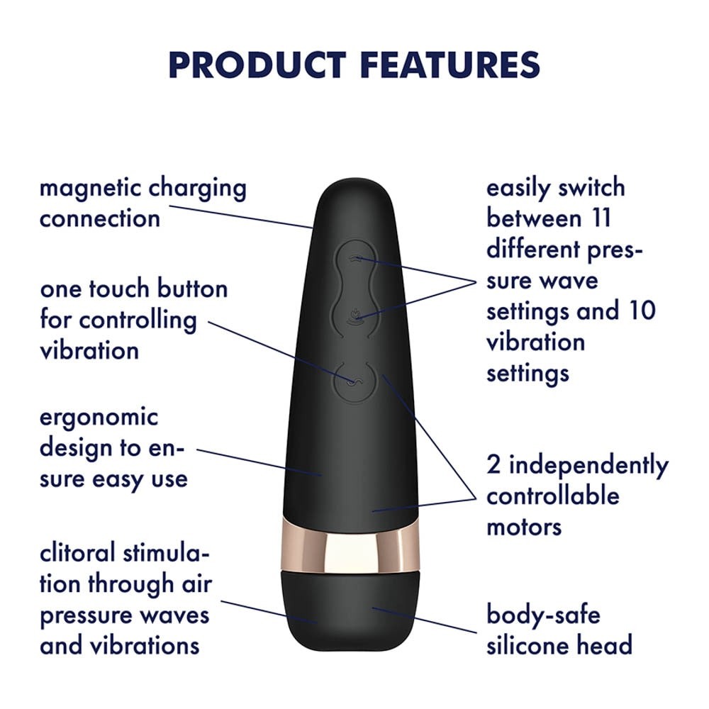 Satisfyer Pro 3 + - Vibrator Stimulare Clitoris, 14x4,5 cm - detaliu 6