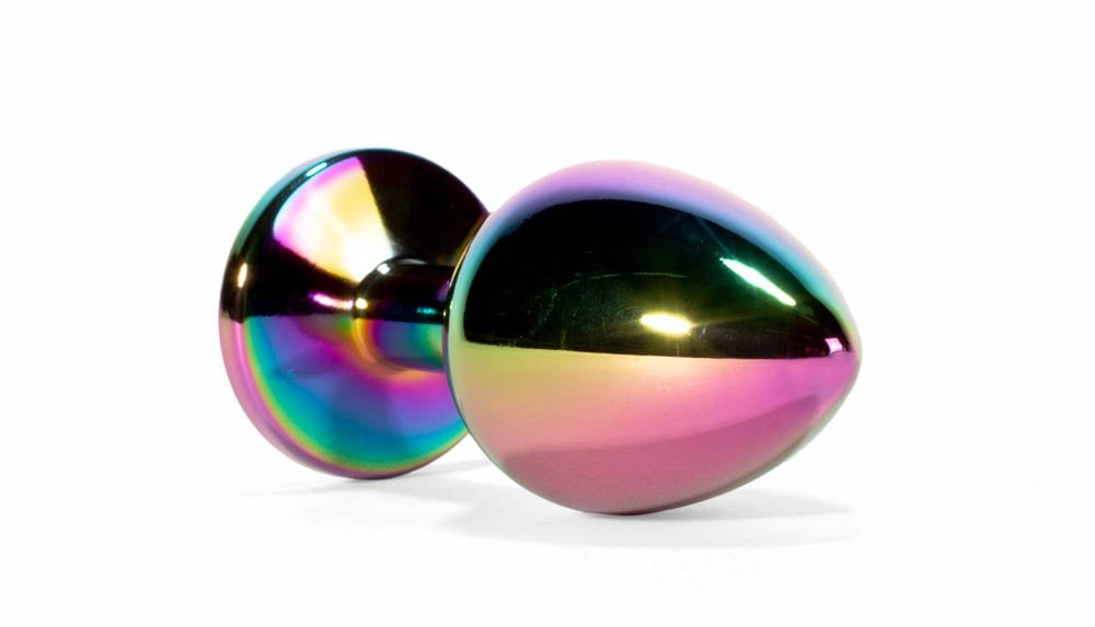 Secret Shine - Dop anal metalic, multicolor, 9.5 cm - detaliu 2