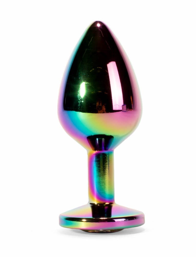 Secret Shine - Dop anal metalic, multicolor, 9.5 cm - detaliu 3