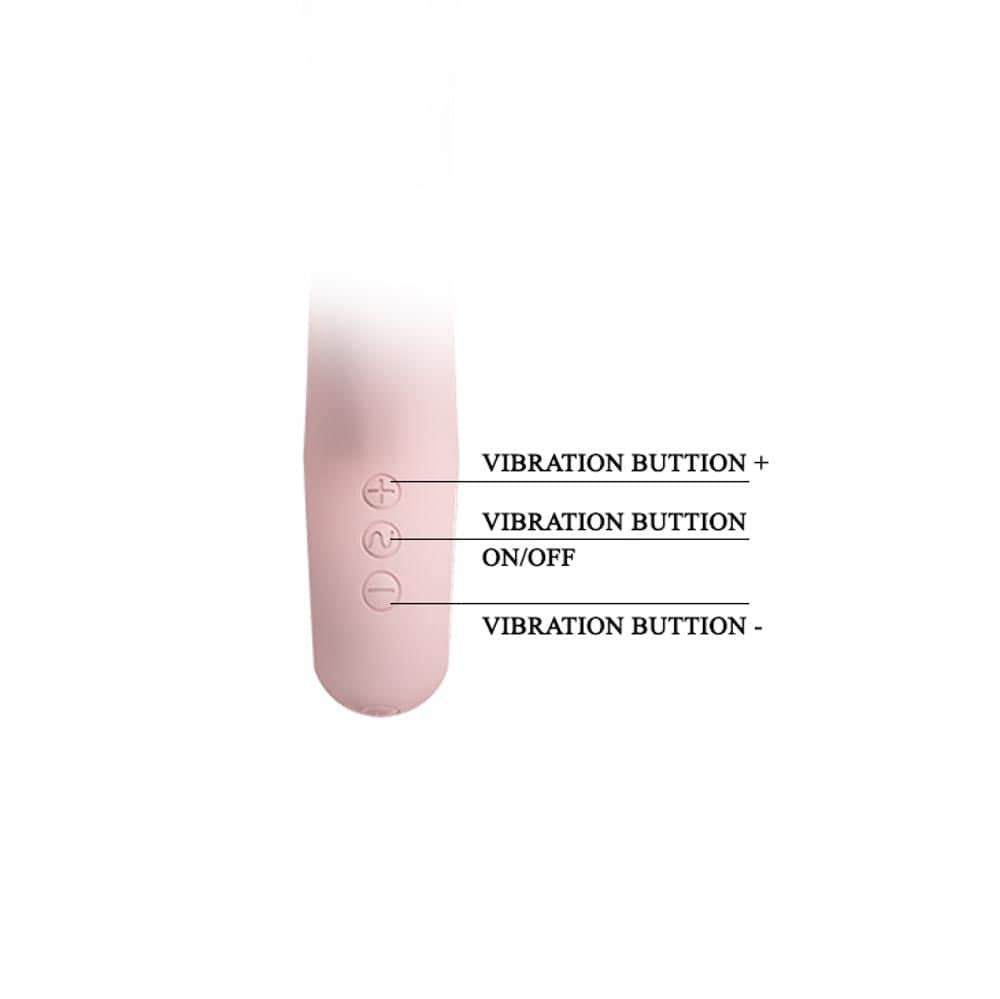 Selene - Vibrator iepuraș, roz, 19 cm - detaliu 5