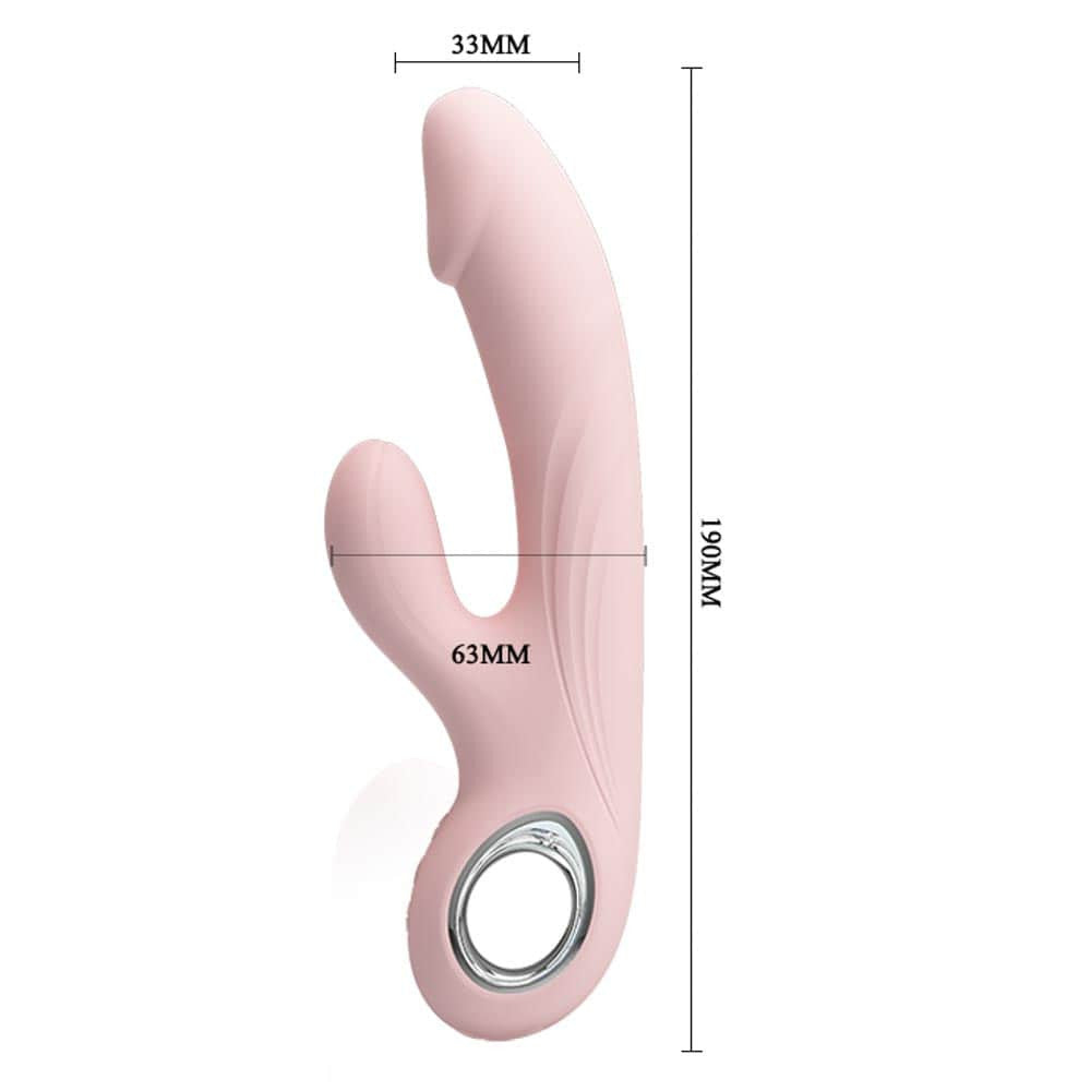 Selene - Vibrator iepuraș, roz, 19 cm - detaliu 7