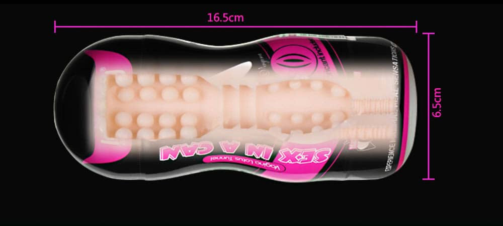 Sex In A Can - Masturbator cu Vibratii Model Vagin 16.5 cm