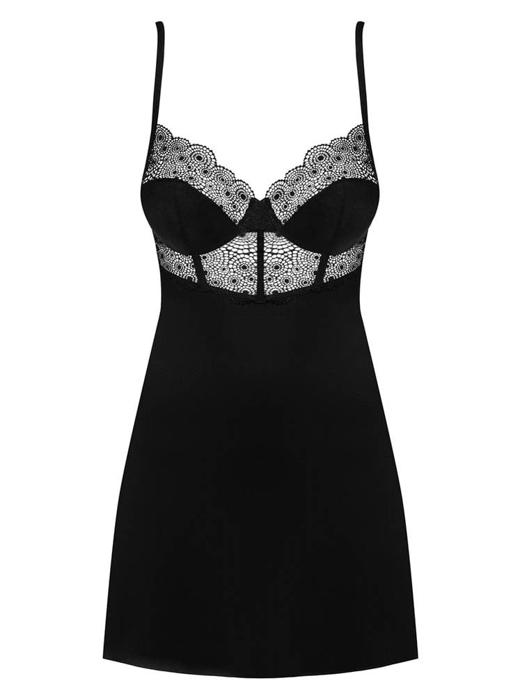 Sharlotte - Set rochiță și chiloței, negru, L/XL - detaliu 1
