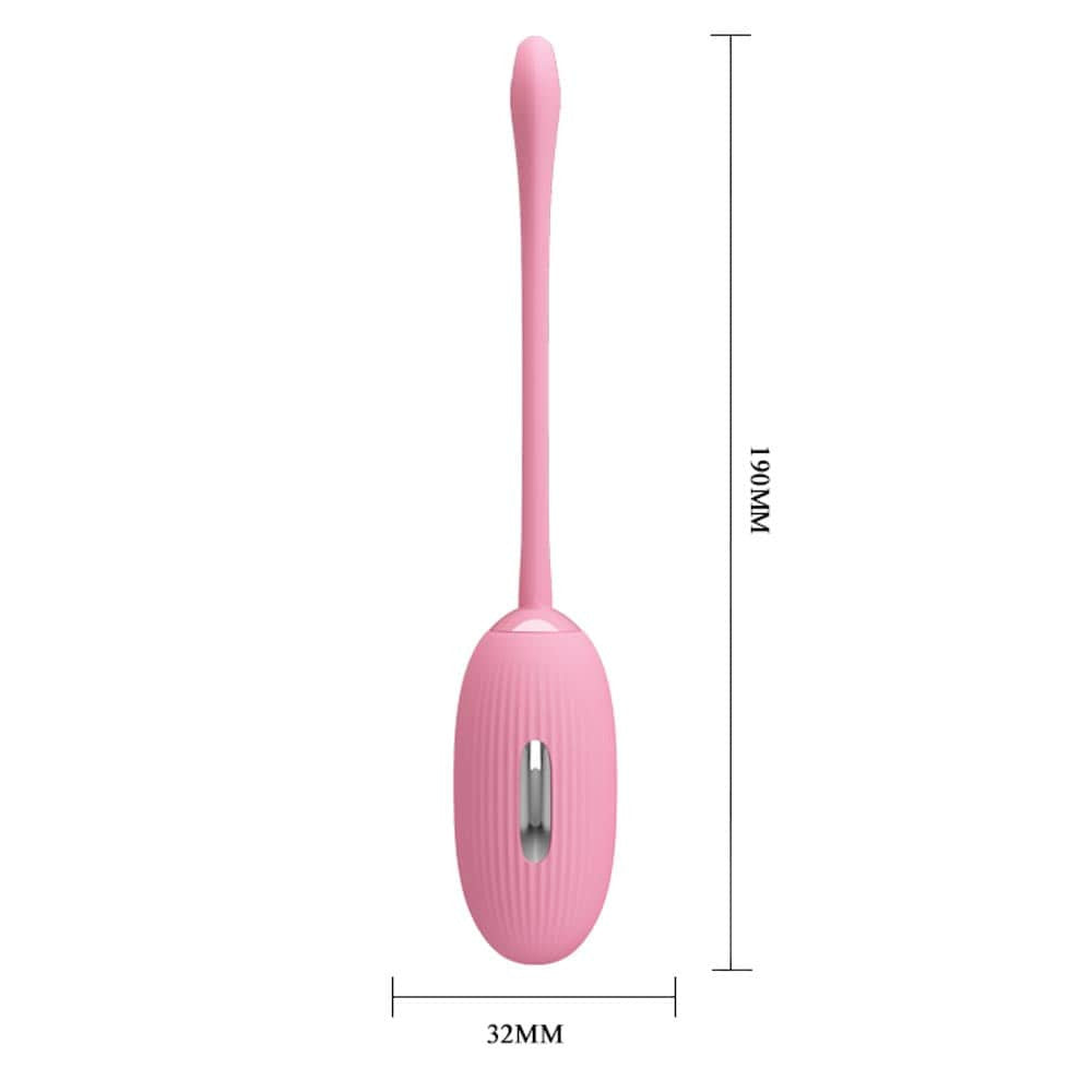 Shock Fun - Ou vibrator, roz, 19 cm