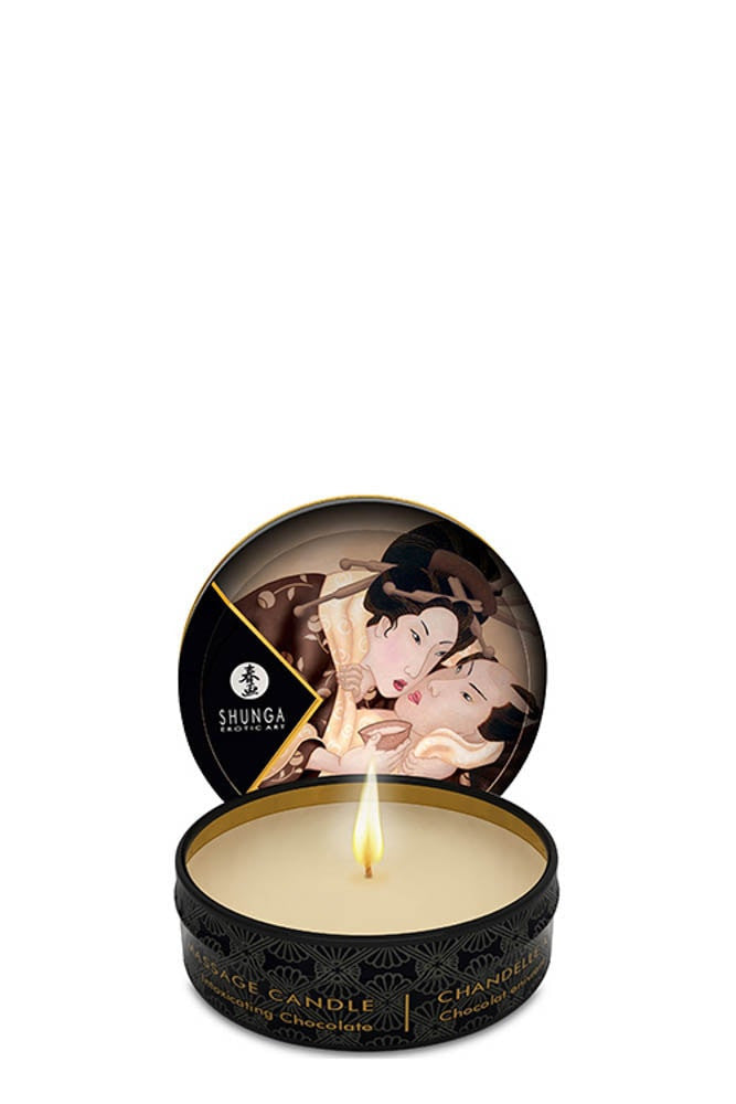 Shunga Candle Chocolate - Candela pentru masaj cu Aroma de Ciocolata, 30 ml