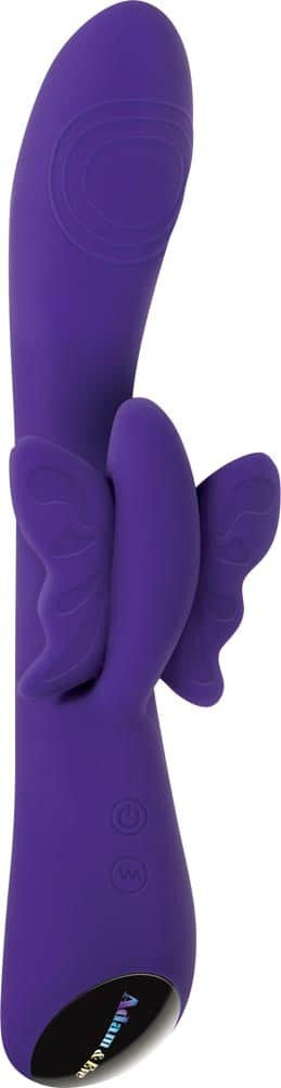 Slim Butterfly - Vibrator fluture, mov, 21.3 cm