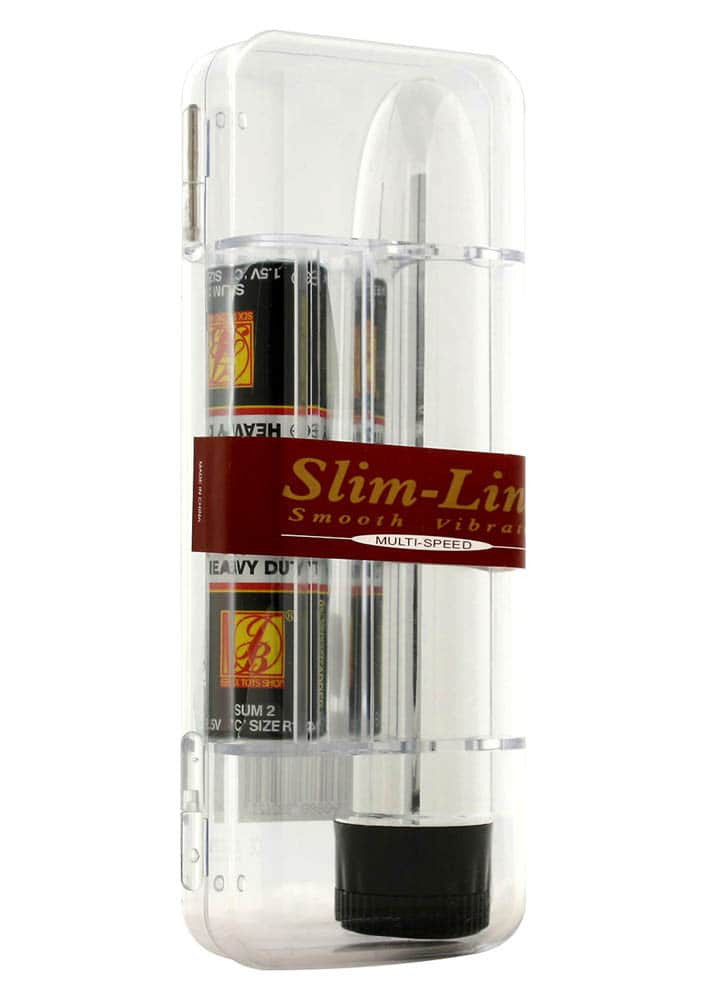 Slim-Line - Vibrator clasic, argintiu, 19 cm